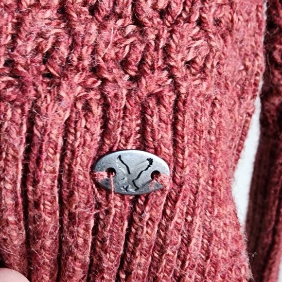 American Eagle Outfitters Burnt Sienna V-Neck Sweater Size Small - Picture 9 of 16